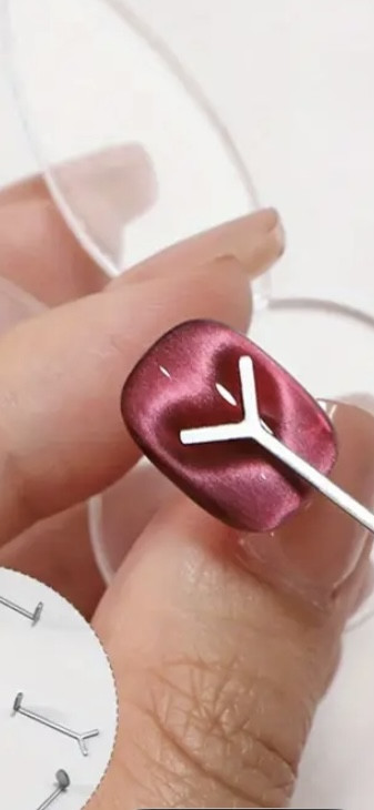 Магніт для гель-лаку котяче око сердечко, фото 1