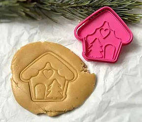Вирубка з відтиском для пряника Будиночок 8х7,5 см