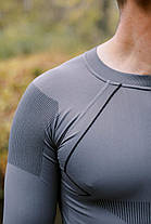 Термобілизна чоловіча Tramp Active комплект (футболка+штани) UTRUM-021-grey, S/M, фото 3