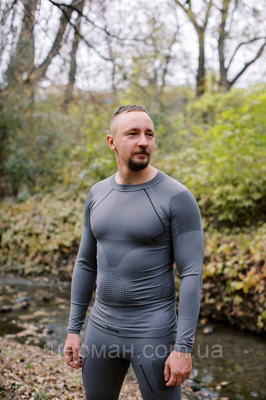Термобілизна чоловіча Tramp Active комплект (футболка+штани) UTRUM-021-grey, S/M
