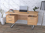 Письмовий стіл LD L-81 145х65х75 см Дуб Палена. Комп'ютерний стіл для дому та офісу, фото 4