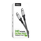 Кабель USB WALKER C995 240W Thunderbolt4 Type-C to Type-C Black, фото 8