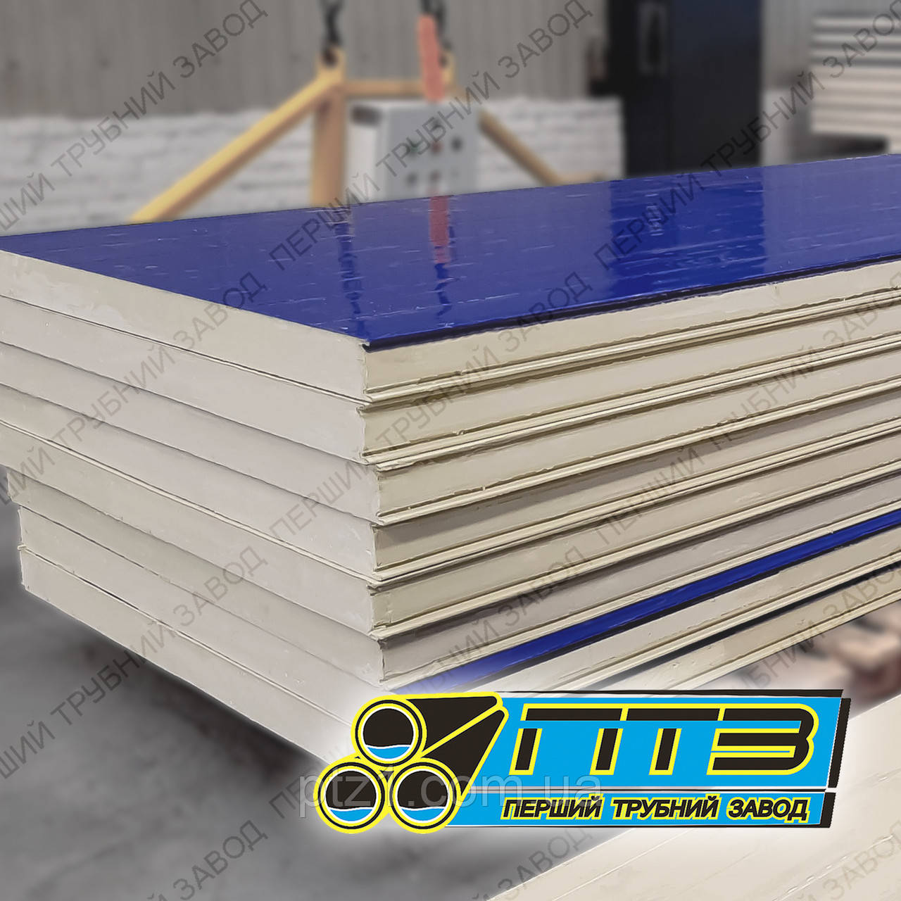 Сендвіч-панелі стінові з наповнювачем поліізоціанурату (PIR) 60 мм