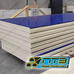 Сендвіч-панелі стінові з наповнювачем поліізоціанурату (PIR) 50 мм