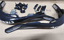 Мотозахист рук ударостійкий з кріпленням на кермо 22 мм (чорна) варіант 2