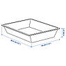 Лоток для столового приладдя/вставка для полиці IKEA UPPDATERA 20х31 см Білий 104.600.15, фото 2