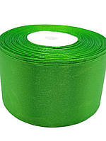 Стрічка атласна Колір світло-зелений 50 мм