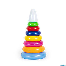 Іграшка дитяча "Піраміда Веселка 2" 1819  "BAMSIC", 15х29 см