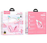 Навушники Hoco Cat ears BT headphones W42 Cherry blossom, фото 2