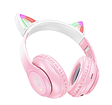Навушники Hoco Cat ears BT headphones W42 Cherry blossom, фото 3