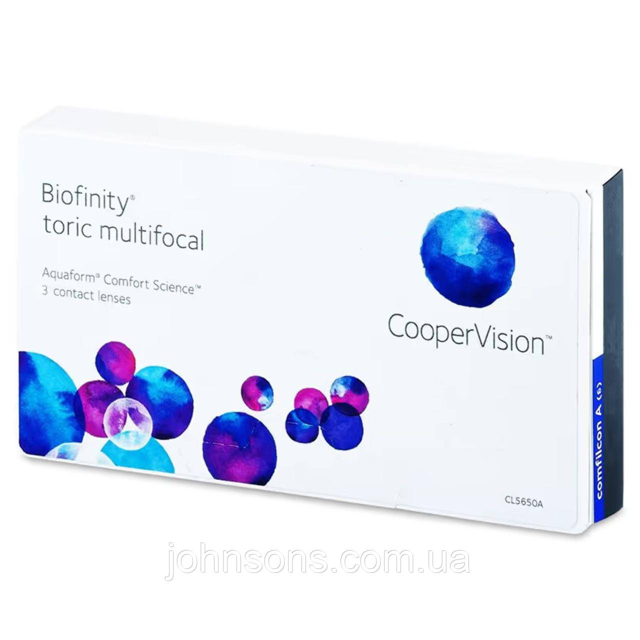 Лінзи Biofinity Toric Multifocal 1уп(3шт) | Контактні лінзи для астигматизму Biofinity Toric |, фото 1