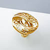 Кільце Класика з грецьким візерунком; р.16.5; р.17; р.18; р.19; медичне золото Xuping 18K, фото 2