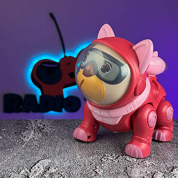 Собака-робот на радіокеруванні “Blaster” рожевий | Собачка на пульті керування | Інтерактивний Песик на радіоуправлінні
