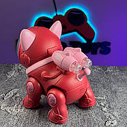 Собака-робот на радіокеруванні “Blaster” рожевий | Собачка на пульті керування | Інтерактивний Песик на радіоуправлінні, фото 4