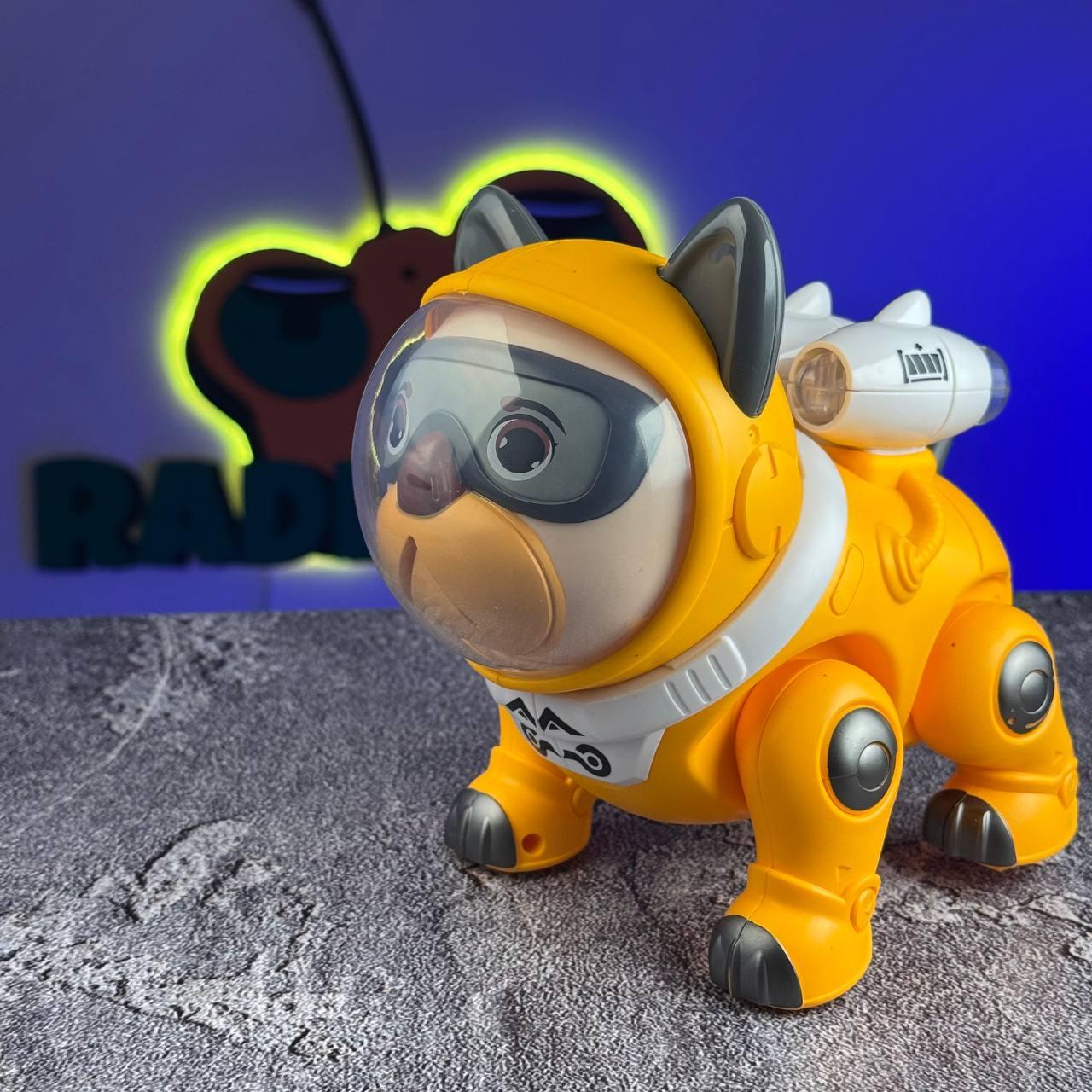 Собака-робот на радіокеруванні “Blaster” помаранчева | Собачка на пульті керування | Інтерактивний Песик на радіоуправлінні, фото 1