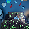 Плед, що світиться 150х100см, Magic Blanket, Сірий / Плюшевий плед з зірковим небом / Дитяче покривало, фото 2