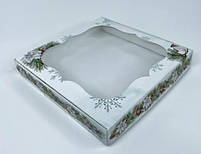 Коробка новорічний подарунок 20 х 20 х 3 см, фото 2