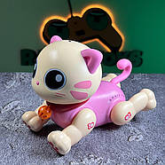 Інтерактивне кошеня на радіокеруванні “Olivia” рожевий | Котик на пульті керування | Кіт-робот на радіоуправлінні, фото 6