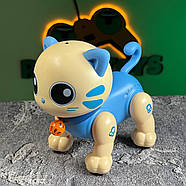 Інтерактивне кошеня на радіокеруванні “Oliver” синій | Котик на пульті керування | Кіт-робот на радіоуправлінні, фото 3