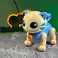 Інтерактивне кошеня на радіокеруванні “Oliver” синій | Котик на пульті керування | Кіт-робот на радіоуправлінні, фото 5