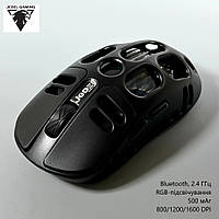 Бездротова ігрова миша Jedel WD153 (Bluetooth, 2.4 ГГц, RGB-підсвічування, 500 мАг, 800/1200/1600 DPI) - Чорний