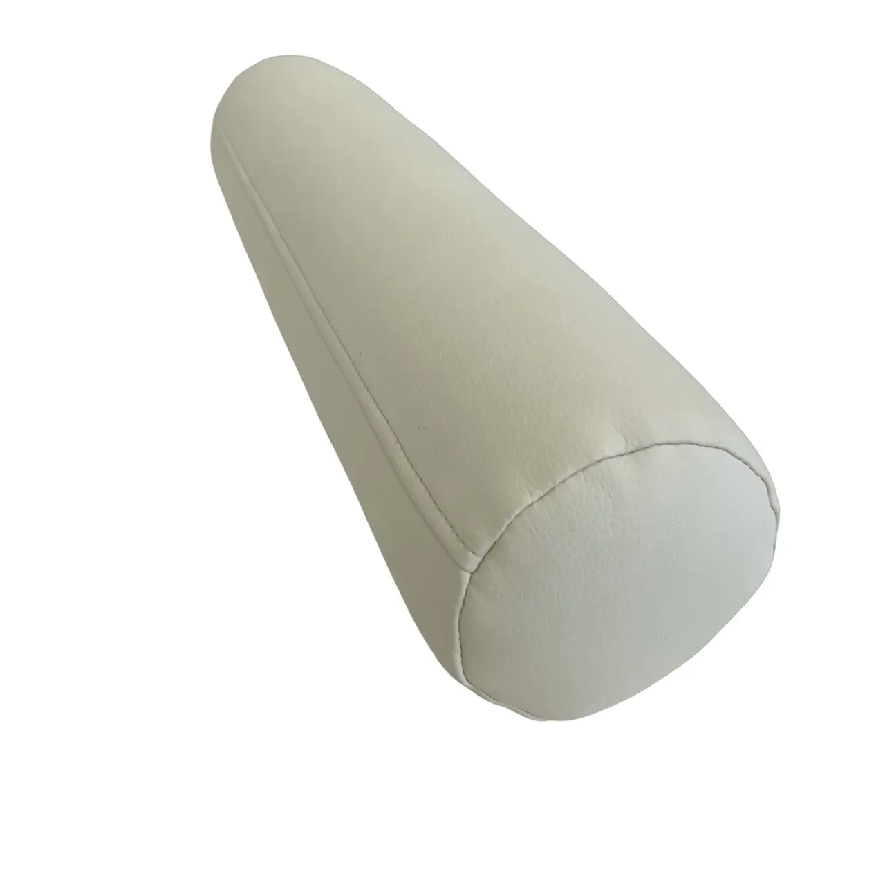 Валик для косметологічної кушетки, масажного столу з еко-шкіри, білий, фото 1