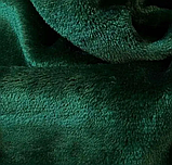 Плюшева підголовник-подушка "Підкова" смарагдовий колір для косметологічної кушетки та масажного столу, фото 3