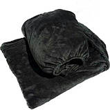 Набір плед і чохол плюшевий, багаторазовий для кушетки, бутилочний колір для масажу, фото 5