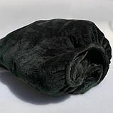 Набір плед і чохол плюшевий, багаторазовий для кушетки, бутилочний колір для масажу, фото 6