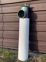 Фільтр з трійником для септика біологічної та механічного очищення фекальних стоків, каналізації