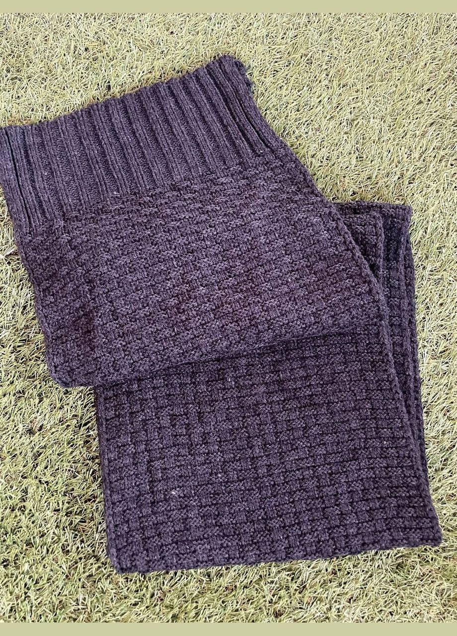 Чоловічий шарф широкий брендовий дрібний в'язання, фото 1