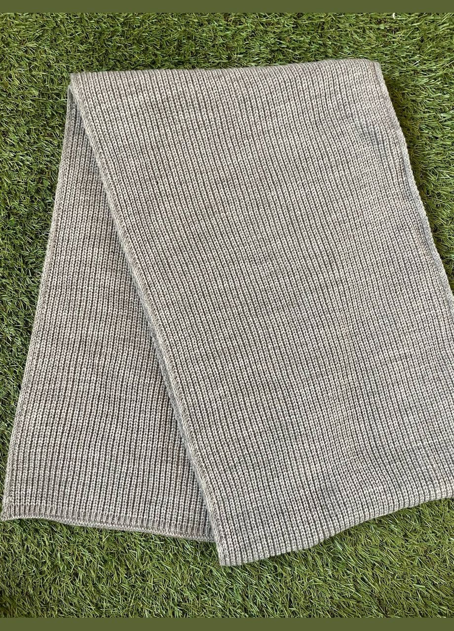 Шарф чоловічий дрібний сірий в'язання C&A, фото 1