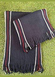 Чоловічий шарф із бічними смужками по всьому шарфу C&A