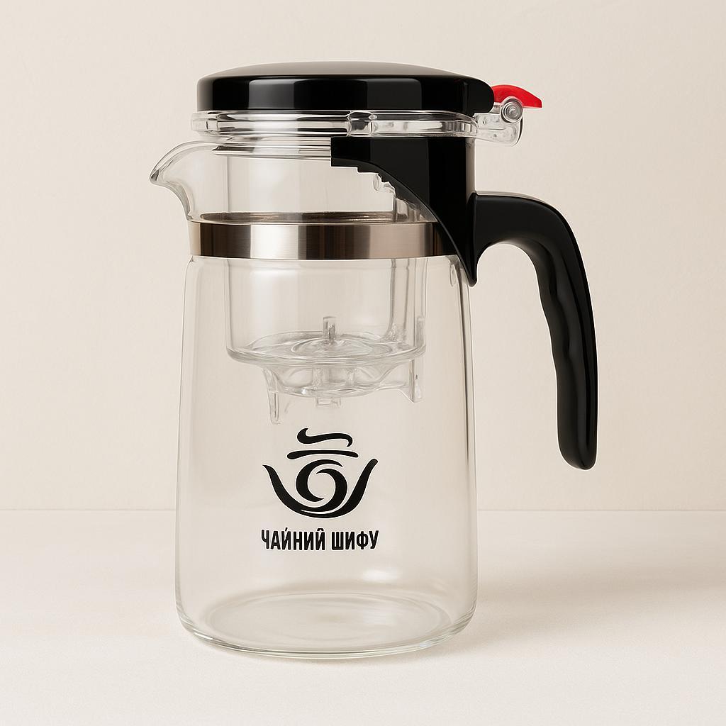 Скаляний чайник заварювальний Тіпод з кнопкою 500 мл., фото 1