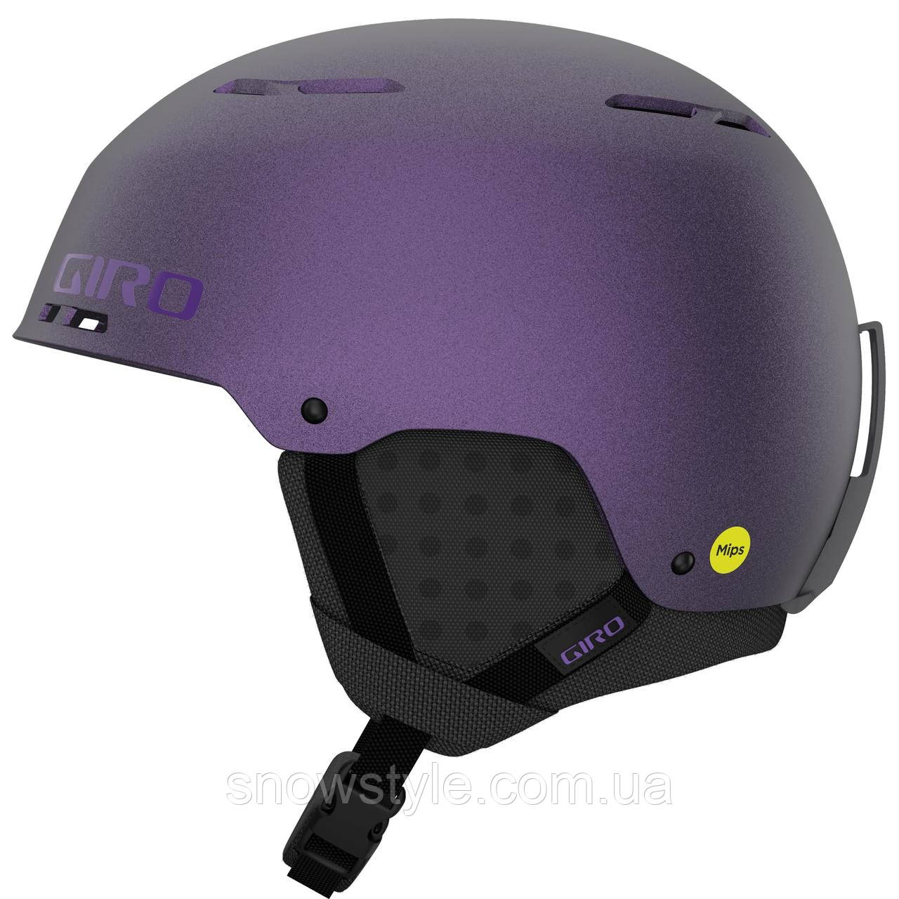 Шолом гірськолижний Giro Emerge Spherical MIPS Matte Black/Purple Pearl (59-62.5см), фото 1