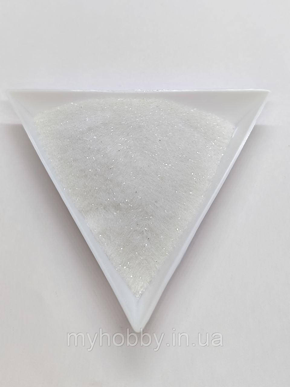 Присипка глітер-блискітки 25г Білий, фото 1