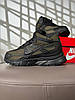 Чоловічі кросівки зимові Nike Initiator High Khaki Black Winter Fur Найк Ініціатор хакі чорні високі шкіра кордура хутро зима, фото 6