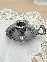 Колекційний олов'яний свічник невеликого розміру, олово, Німеччина, вінтаж,