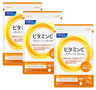 FANCL Вітамін С 350 мг, 90 таблеток х 3 упаковки