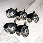 Колеса в офісне крісло прозорі на підшипниках, фото 8