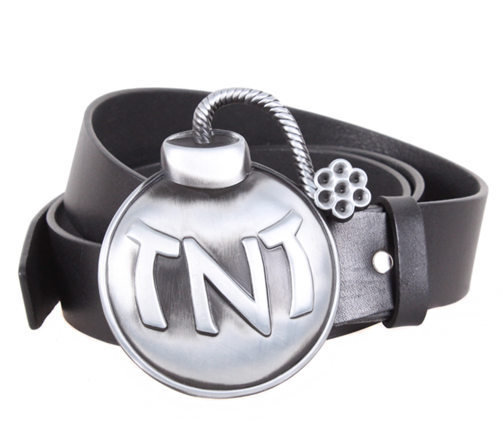 Чоловічий ремінь з натуральної шкіри під джинси BLX5163-97 чорний, фото 1