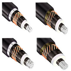 Кабелі силові зі зшитого поліетилену, з алюмінієвими СПЖ