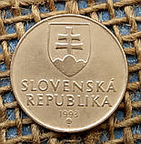 1 крона 1993 року. Словаччина, фото 2
