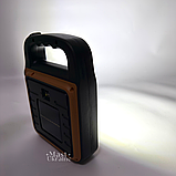 Ліхтар акумуляторний з сонячною панеллю і функцією Power Bank LED COB, потужний ручний ліхтар-прожектор, HS-8020D-Orange, фото 10