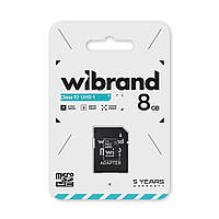 Карта памяти Wibrand microSDHC 8GB Class 10 UHS-I высокая скорость передачи lamp