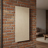 Керамічний обігрівач Flyme 600 ТBg з програматором для вертикальної установки, бежевий камінь, фото 2