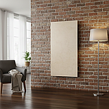 Керамічний обігрівач Flyme 600 ТBg з програматором для вертикальної установки, бежевий камінь, фото 3