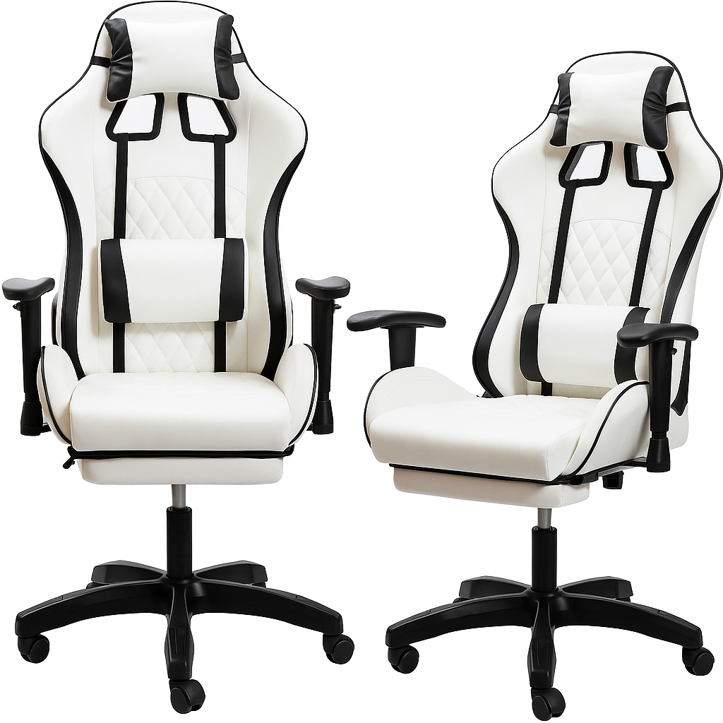 Крісло геймерське DIEGO Raptor white, фото 1