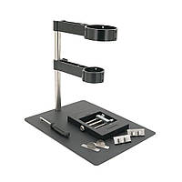 Держатель для фена "третья рука" TE-812. С фиксатором для плат. Рабочая поверхность 250x200 мм. lamp