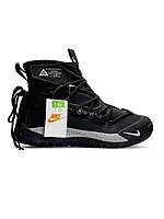 Чорні чоловічі кросівки Nike ACG Air Terra Antarktik Gore-Tex Black Grey Winter Fur х Найк 41